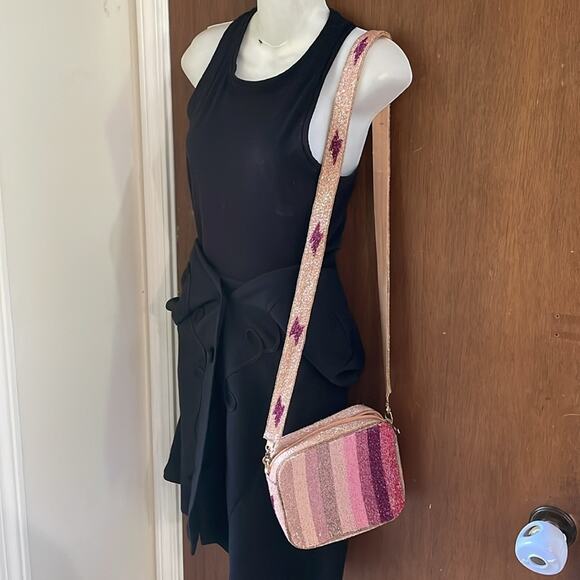 Pink Lightning Beaded Box Purse - Picture 2 of 10